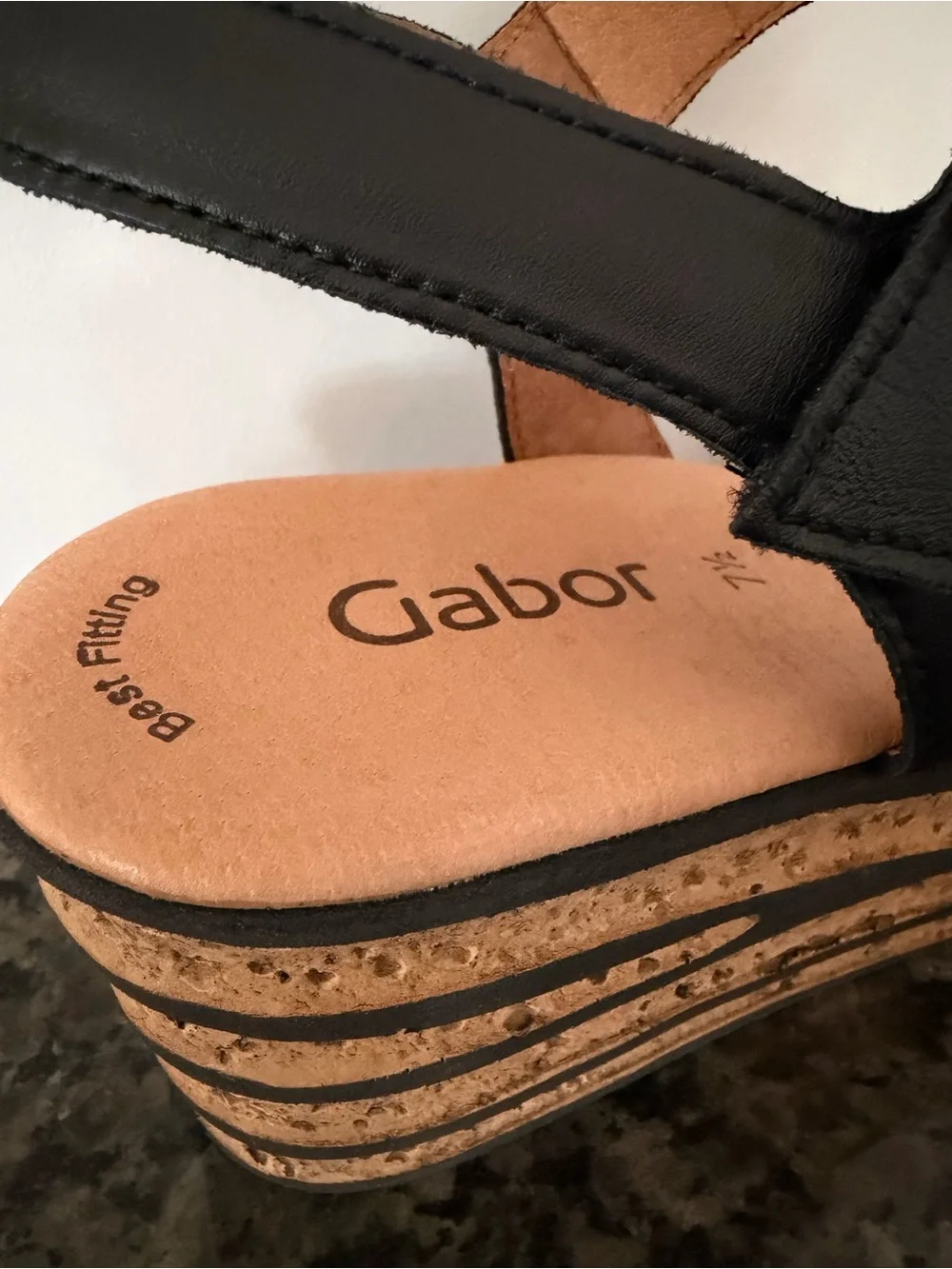 Gabor black leather